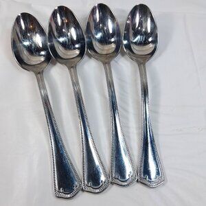 Waterford Somerset SET 4 Place Oval Soup Spoon PLS 5P-5 Stainless Vintage